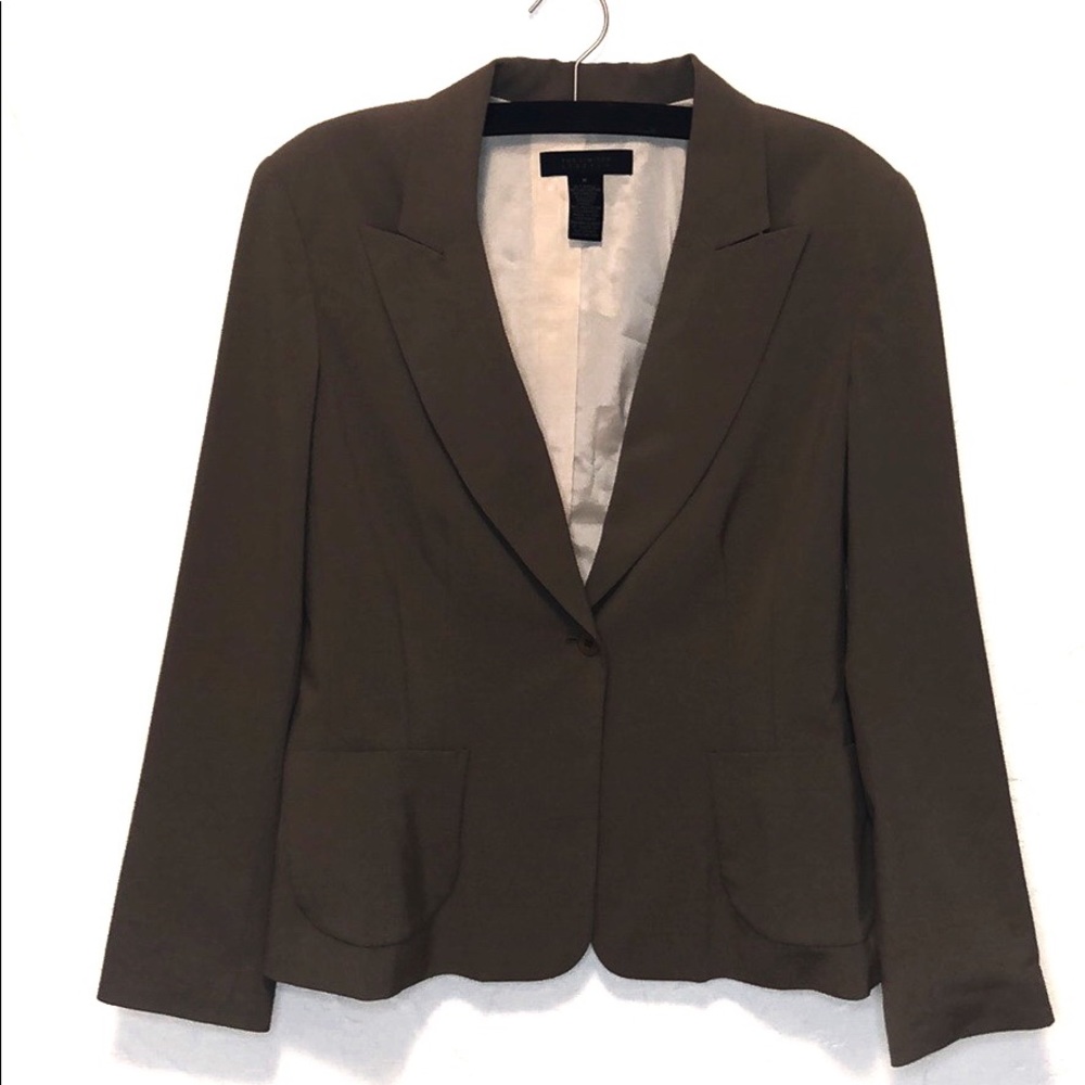 Tan Fitted Blazer Medium